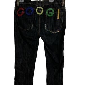 coogi Dark WASH jean EMBROIDERED Sz 18 Multicolor